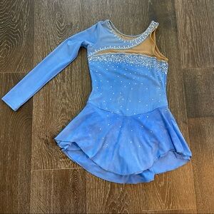 Blue Figure Skating Dress